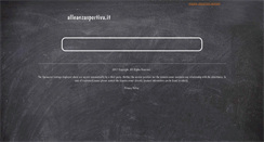 Desktop Screenshot of alleanzasportiva.it